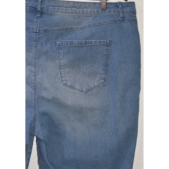 Gloria Vanderbilt Jeans Capri 18W All Around Slimming Effect Embroidered Stretch - Picture 9 of 16